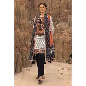 Traje de 3 Piezas para Mujer, Sin Costuras, Estampado y Bordado, Modelo CL-52540 - Product Image 2