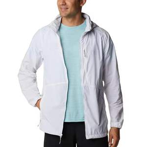 Veste coupe-vent en satin légère pour homme - Respirante, imperméable, séchage rapide avec capuche pour les activités de plein air, vêtements décontractés - Product Image 4