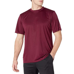 เสื้อยืดผู้ชายแบบเบสิคน้ำหนักเบา ผ้าฝ้ายเจอร์ซีย์ ระบายอากาศดี ขายส่งจำนวนมาก - Product Image 4