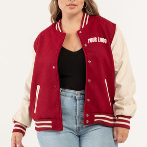 OEM 2025 Ladies Varsity <b>Jacket</b> Clothing Manufacturer Wholesale Customized High Quality Fashion Varsity <b>Jacket</b> for Women - Product Image 4