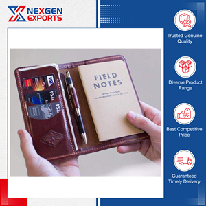 Funda para Pasaporte de Cuero Hecha a Mano con Acabado Elegante y Estilo de Lujo, Tipo de Cierre Bi-Fold, Bloqueo RFID, Suministro Directo de Fábrica - Product Image 4