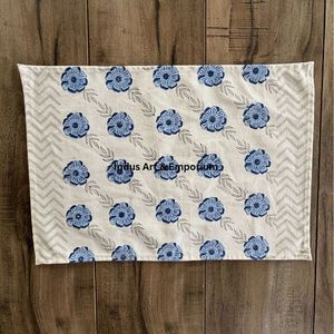 Napperon et serviette de table imprimés en bloc à la main-Acheter des napperons imprimés personnalisés, nappe peinte à la main, serviette de table en bloc à la main - Product Image 1