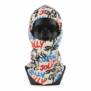 Balaclava pour femmes en jersey de coton et élasthanne de qualité supérieure, 180 GSM, respirant, toucher doux, impression par sublimation sur toute la surface, logo personnalisé - Product Image 1