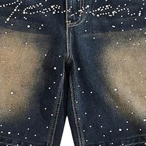 Short personnalisé Bling pour hommes Design strass scintillant Short flashy strass pour hommes en taille adulte - Product Image 6