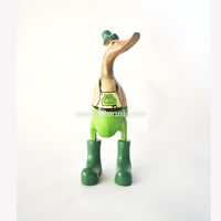 Super Mario Bambuswurzel Holz-Enten-Skulptur Handgefertigte Umweltfreundliche Moderne Art Deco Einzigartige Luxuriöse Maßgefertigte Tisch-Dekoration