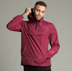 Custom Winter <b>Plus</b> <b>Size</b> <b>Waterproof</b> Breathable Hooded Pullover Half Zip Windbreaker Anorak <b>Jacket</b> for Men High Quality Wholesale - Product Image 4