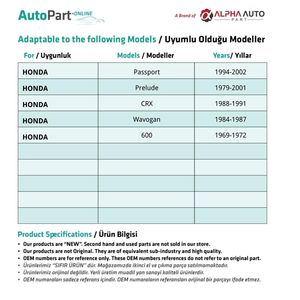 <b>Bumper</b> <b>Clip</b> Set of 10 for Honda( Shipping From Turkey Manufacturer ) Product Code: FD113873-I - Product Image 2