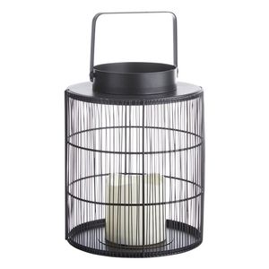 Lanterne suspendue en fer pour la décoration de la véranda et du porche, ajoutant un style rustique et un éclairage nocturne d'ambiance confortable - Product Image 2