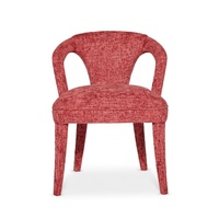 Chaise de salle à manger HEC Mary Q de luxe, faite à la main, en velours moderne, pour salle à manger, bar à domicile, club