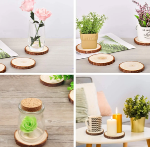 Vietnam Round Wooden <b>Slices</b> Natural Pine <b>Wood</b> for Crafts, Painting, Decoration, and DIY Projects - Product Image 3