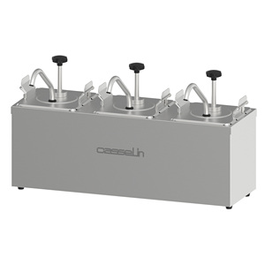 Distributeur de sauces triple pour un stockage et un service pratiques des aliments - Product Image 1