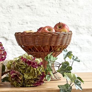 Cuenco de ratán decorativo con pedestal al por mayor, cuenco grande tejido para servir, cesta de fruta para cocina y comedor hecho en Vietnam - Product Image 5