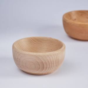 Cuenco de madera de estilo moderno, contenedor sensorial Montessori, herramientas, cuenco de haya, cuenco de regalo de inauguración de la casa para una cena elegante - Product Image 4
