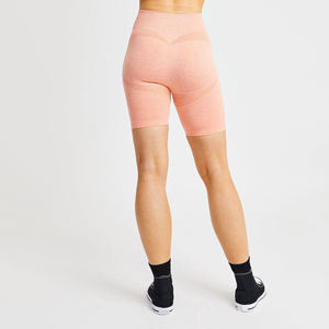 <b>Women's</b> High <b>Waist</b> Yoga <b>Shorts</b> Trending Casual Workout <b>Shorts</b> with <b>Elastic</b> <b>Waist</b> Closure Breathable Plain Dyed with Hot Pattern - Product Image 2