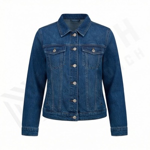 Meilleur fabricant de vestes en jean pour femmes, nouveau design tendance, décoration boutonnée, vente directe d'usine, meilleur prix, vêtements d'extérieur tendance - Product Image 1