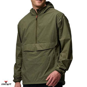 Hot Selling Men's Winter Waterproof Hooded Soft Shell Rain Jacket with Front Logo-Lightweight for Outdoor <b>Camping</b> Hiking Running - Product Image 3