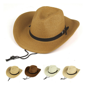 Nuevos sombreros de vaquero de cuero al aire libre para hombres de vaquero occidental personalizados Sombreros de vaquero en cuero genuino Sombreros de moda al por mayor - Product Image 1