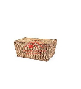 Cesta de almacenamiento de Jacinto para el hogar Ahorro de espacio Cesta tejida de ratán hecha a mano Agua - Product Image 4