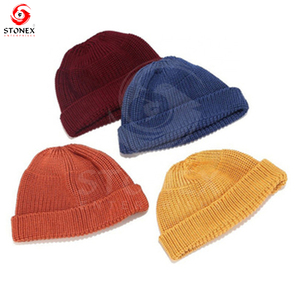 Gorro de punto de doble capa cálido de invierno personalizado para hombre 100% patrón de cuadros de lana diferentes colores y diseños - Product Image 3