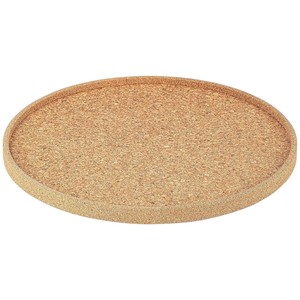 100% plateau de service en liège écologique 13 pouces rond couleur naturelle pour la maison bureau hôtel restaurant ou bar utilisation - Product Image 3