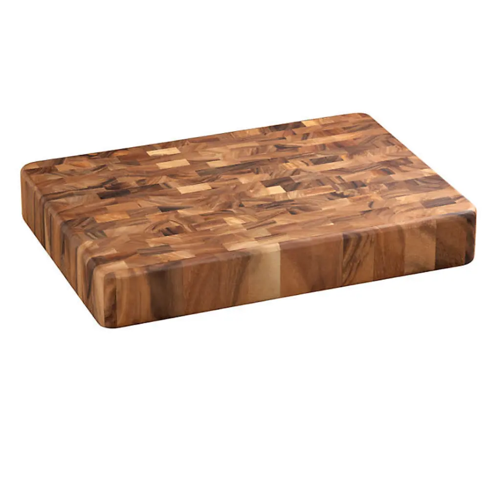Manufacturing and wholesale acacia wood end grain cutting board rectangular cheese board unique design made in Vietnam