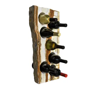 Estante para botellas de vino Onyx, soporte para botellas de vino Sunrise Onyx, estante para botellas de vino Onyx