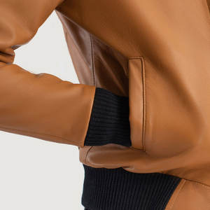 Veste en cuir pour femmes à manches longues, qualité supérieure, lavage durable, veste en cuir pour femmes - Product Image 6