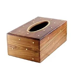 Caja de Pañuelos de Madera de Mango Hecha a Mano, Nuevo Diseño Rectangular Premium para Hotel o Dormitorio - Product Image 3