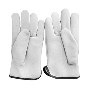 Gants de conduite en cuir de style course gants de moto avec demi-doigt coupé appel sportif poignée légère et ajustement de style vintage - Product Image 1
