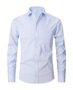 New Deal Fashionable 100% Cotton Long Sleeve Striped <b>Shirt</b> for <b>Men</b> Formal Pattern Woven Available All Sizes for Offices <b>Parties</b> - Product Image 5