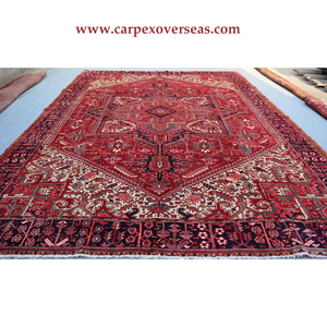 พรมปูพื้นขนสัตว์แบบนุ่มสไตล์ชนเผ่าเร่ร่อนสีแดงขนาดใหญ่ไม่ลื่นผลิตจากยาต้านจุลชีพในบ้าน - Product Image 2