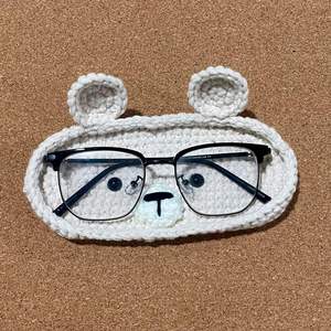 Caja de Almacenamiento de Gafas de Ganchillo Hecha a Mano, Serie de Animales, Tejida en Algodón, Regalo Festivo, Acki G11 - Product Image 2