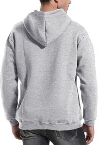 เสื้อฮู้ดผ้าฝ้ายเทอร์รี่ผู้ชายแห้งเร็วกันลมปักโลโก้ดีไซน์เนอร์กันลมฤดูหนาว XS 6XL ถูกราคาถูกรุ่น ODM - Product Image 4