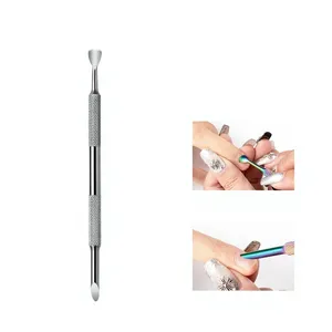MORGANS INDUSTRIES Repousse-ongles réutilisable en acier inoxydable à double extrémité pour manucure et pédicure - Marque privée OEM avec logo personnalisé - Product Image 4