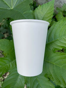 GREEN NEST Sustainable Disposable Food Grade PE <b>Paper</b> Single Wall <b>Cups</b> for Hot Beverages Coffee Shop Takeaway Custom Logo - Product Image 3