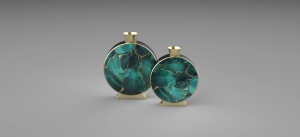 Juego de 2 floreros de metal Vantage Modern Luxury con acabado chapado en oro Estilo único Fancy para decoración del hogar y deshierbe - Product Image 4