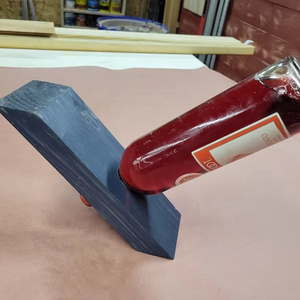 ที่วางไวน์ไม้อะคาเซียขวดเดี่ยวที่วางบนเคาน์เตอร์ที่เก็บไวน์ที่จัดเก็บไวน์ที่ทำจากไม้หรูหรา - Product Image 1