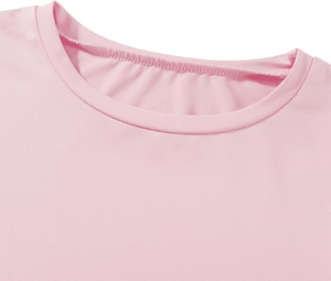 T-shirts crop top pour femmes taille personnalisée décontracté à manches courtes 100% coton respirant impression numérique t-shirt ordinaire uni - Product Image 2