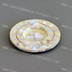 Posavasos de té elegante de estilo clásico, los últimos posavasos de madreperla para servir té o café y almohadillas - Product Image 2