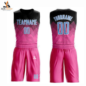 Uniforme de basket-ball respirant à séchage rapide, grande taille, personnalisez votre propre logo d'équipe, OEM, 100% polyester, antibactérien - Product Image 1