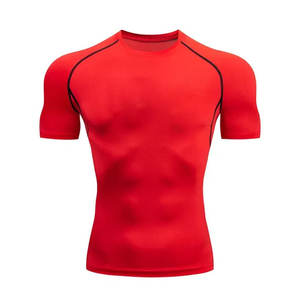 Conception de logo personnalisée, t-shirt de natation pour homme, protection UV 50+, manches courtes, t-shirt de course, vêtements de natation, randonnée, entraînement, usine - Product Image 3