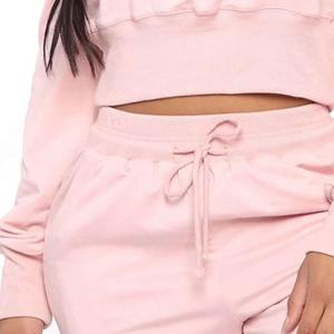 Ensemble de survêtement en coton imprimé pour femme, haut à manches longues à capuche, pantalon de jogging respirant, tenue unie XL pour le fitness et les vêtements de détente - Product Image 4