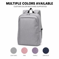 Sac à dos de voyage professionnel durable et tendance, sac pour ordinateur minimaliste avec port USB, sac de voyage imperméable pour le bureau, les voyages et l'école