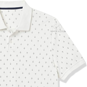 Polo de golf à séchage rapide avec logo brodé personnalisé, polo de travail en coton uni, taille plus, pour hommes - Product Image 6