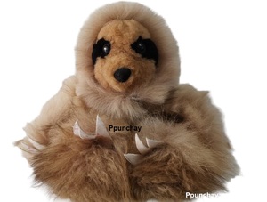 <b>Fur</b> Baby Alpaca Sloth Toy Ppunchay Peru Soft, nice and cute - Product Image 1