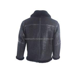 2026 OEM Latest Arrival Antique Brown Men's <b>Sheep</b> <b>Skin</b> <b>Jackets</b> Custom-Made High Quality Low Moq Plus-Size Winter Fashion <b>Jackets</b> - Product Image 6