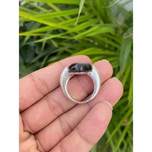 Anillo de Ágata Druzy Natural, Plata de Ley 925, Anillo de Piedras Preciosas Hecho a Mano, Proveedor de Joyería al por Mayor - Product Image 6