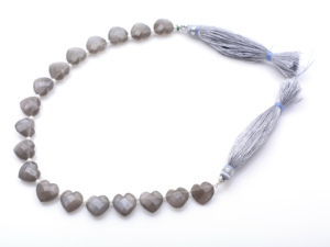 สร้อยข้อมือลูกปัดมูนสโตนสีเทาธรรมชาติหินอัญมณีคริสตัลเจียระไนแบบหลวมๆสีเทาลึกลับอุปกรณ์เสริมสำหรับทำเครื่องประดับ - Product Image 5
