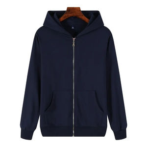 Sudadera con cremallera para hombre, con LOGO personalizado, venta al por mayor, cara completa, con diamantes de imitación en blanco, cremallera - Product Image 2