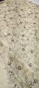 ผ้าปักลายดอกไม้สำหรับเสื้อผ้าแฟชั่น ผ้าฝ้ายปักคุณภาพพรีเมียมสำหรับเสื้อผ้าสตรีสุดหรู - Product Image 5